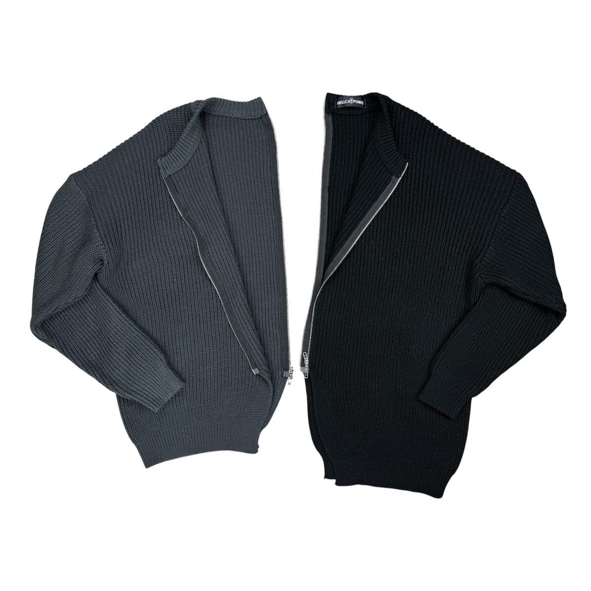 Seditionaries HELLCAT PUNKS Split Zipper Knitwear Rare Design Size US L / EU 52-54 / 3 - 1 Thumbnail