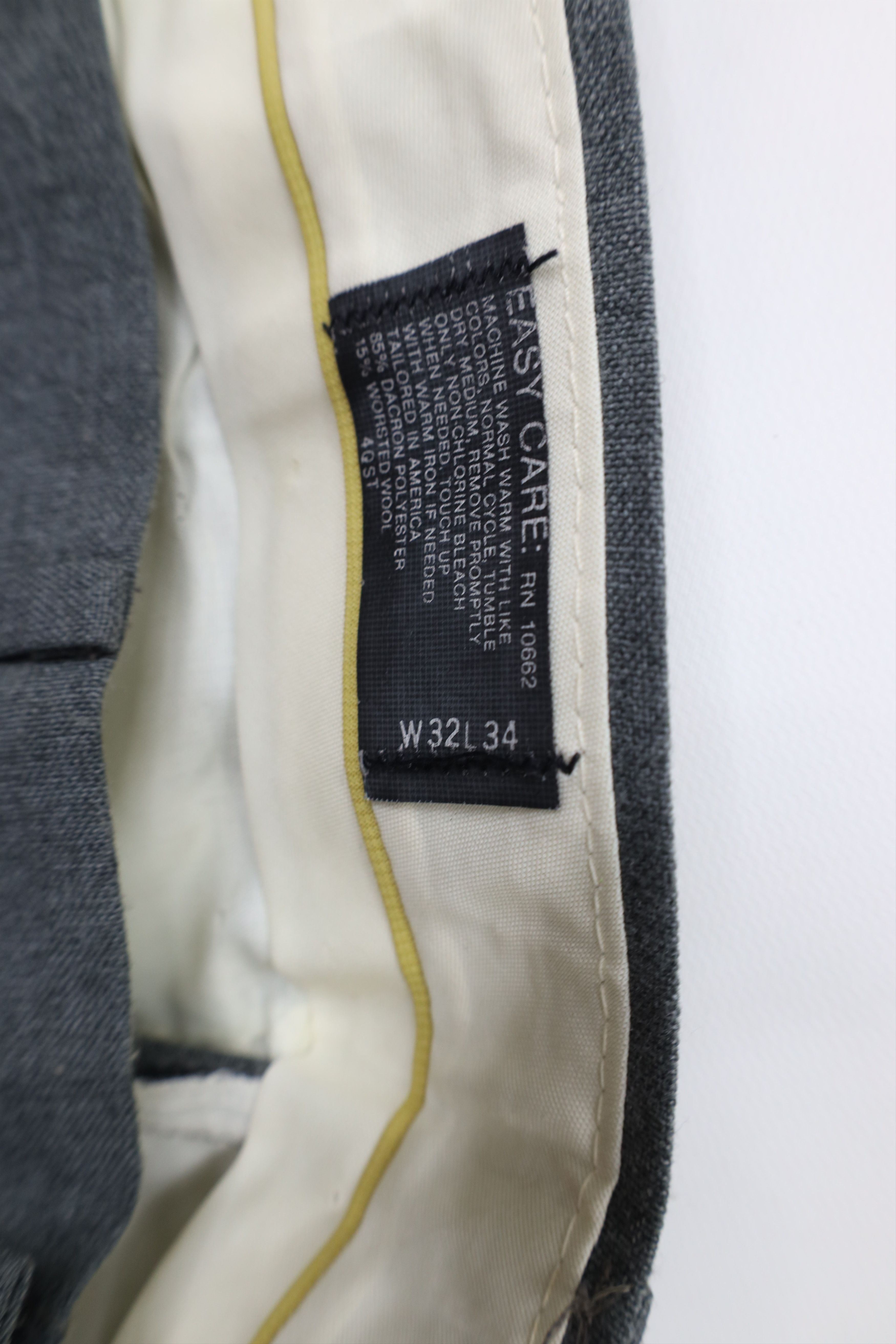 Vintage Vintage 70s Streetwear Blend Wide Leg Chino Pants Gray USA Size US 32 / EU 48 - 8 Thumbnail