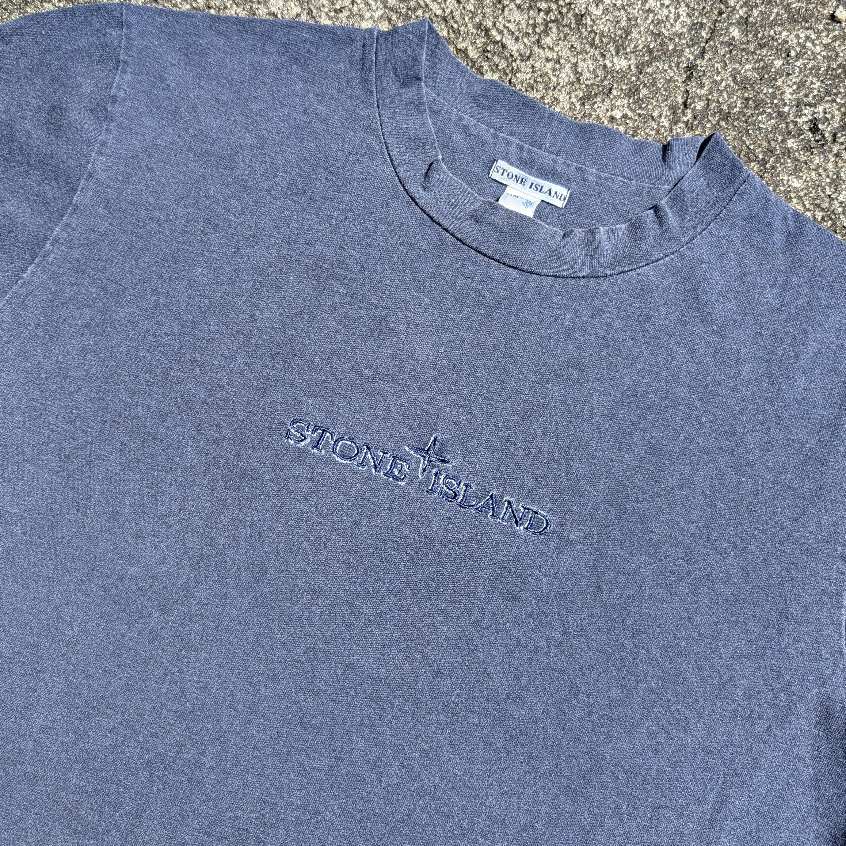 Stone Island Vintage Stone Island Spell Out Tshirt Size US M / EU 48-50 / 2 - 2 Thumbnail