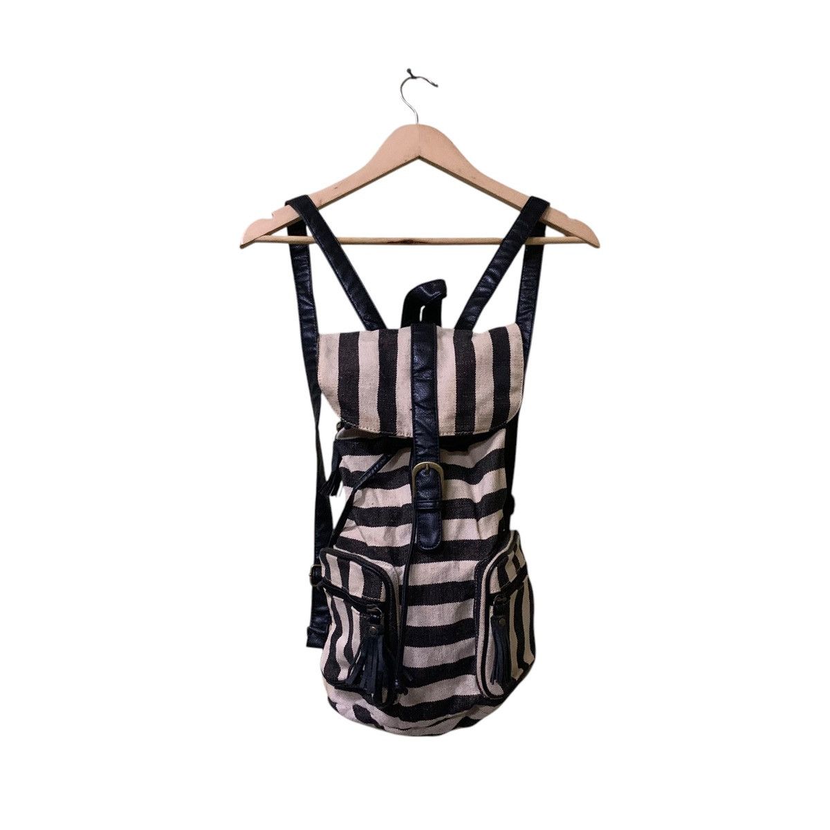 Vintage Vintage backpack striped design honey bee Size ONE SIZE - 1 Thumbnail