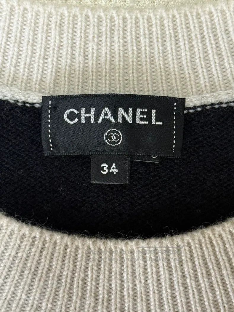 Other Chanel Black and white peace dove knitted sweater Size XXS / US 00 / IT 34 - 7 Thumbnail