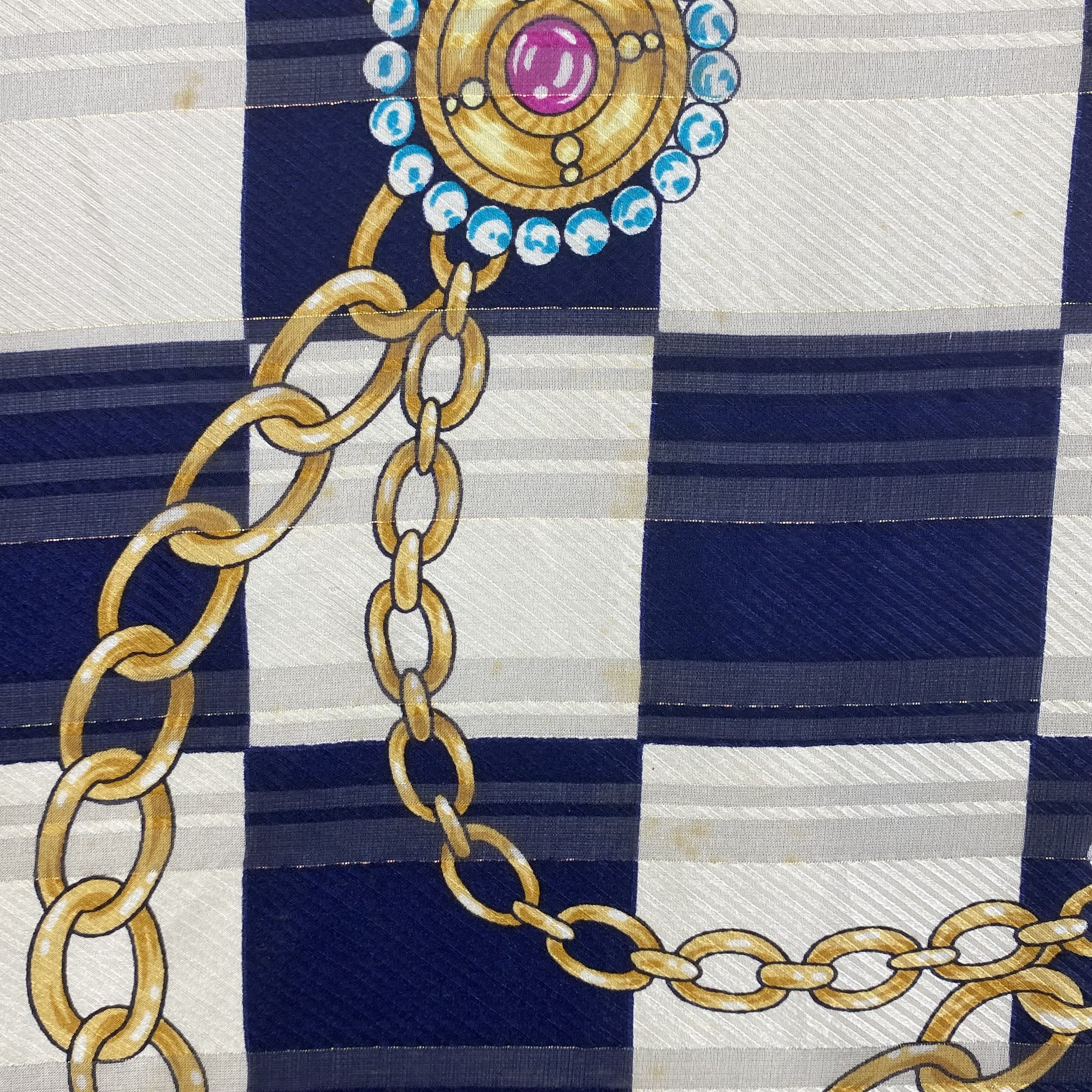Japanese Brand Vintage Luciano Soprani SILK Scarf Twill Stole Wraps Scarves Size ONE SIZE - 9 Thumbnail
