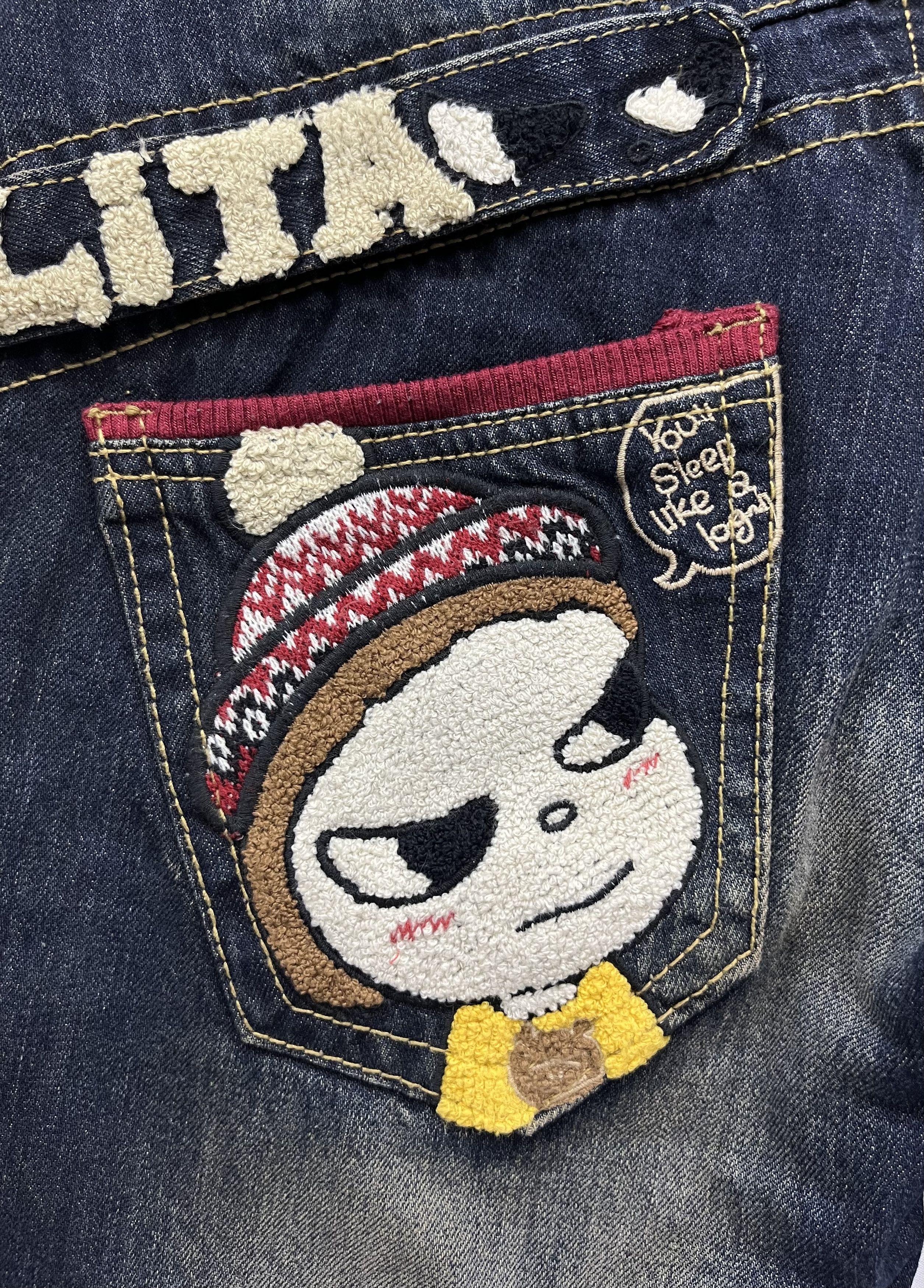 Vintage LASTOFFER 🔥 YOSHITOMO NARA x LOLITA Exotic Artist Denim Size 32" / US 10 / IT 46 - 4 Thumbnail