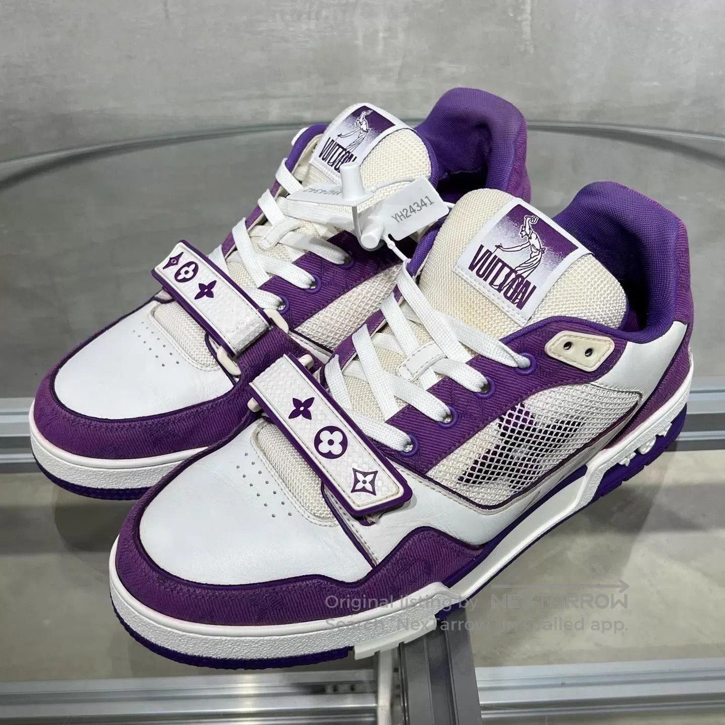 Louis Vuitton Purple High-Top Sneakers Size 9.5. Size US 9.5 / EU 42-43 - 2 Thumbnail