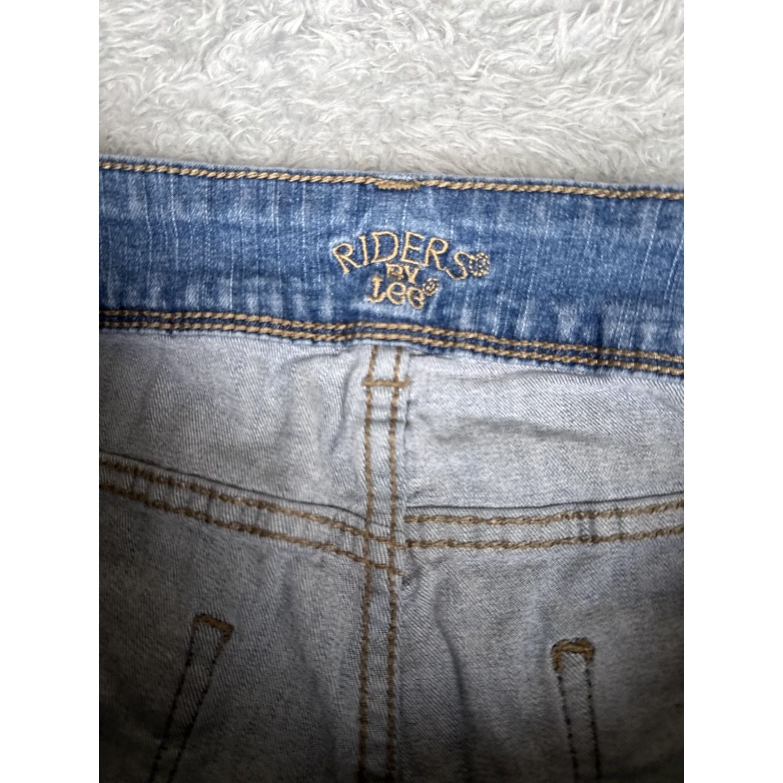 Vintage Riders by Lee Jeans Womens Bootcut Denim 32x31 Medium Blue Mid Rise 5-Pocket Embroidered Studded Modern Stretch Size 24" / US 00 / IT 34 - 6 Thumbnail