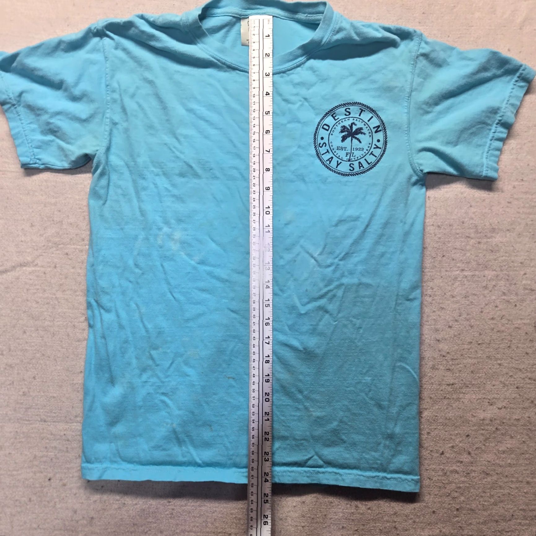 Vintage Stay Salty Florida Shirt Adult Size S Small Blue Graphic Mens Size US S / EU 44-46 / 1 - 7 Thumbnail