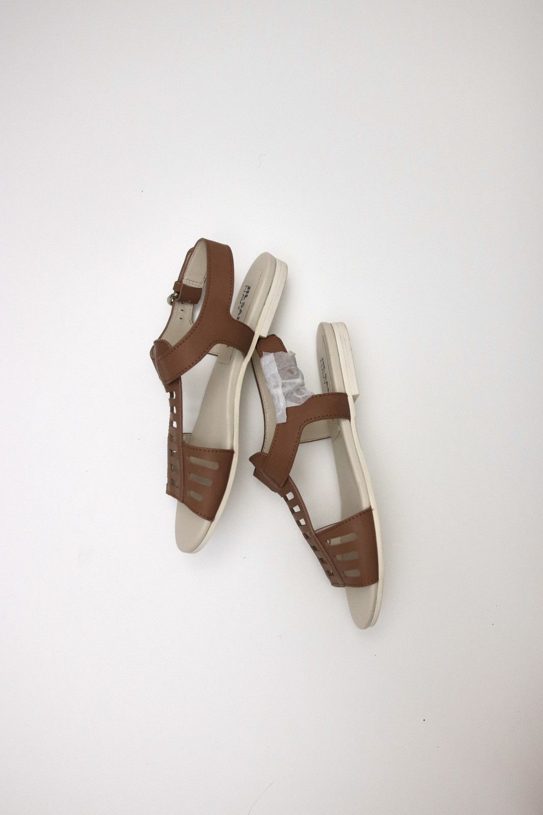 Jil Sander Jil Sander Navy new brown leather sandals Size US 6 / IT 36 - 3 Thumbnail