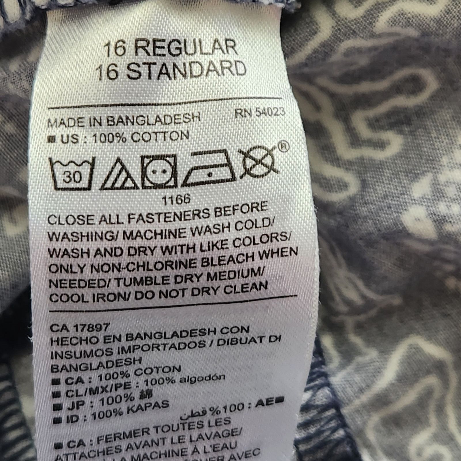 Old Navy Old Navy Blue White Floral Print Flat Front Mid Shorts 16 Size 38" / US 16 / IT 52 - 5 Thumbnail