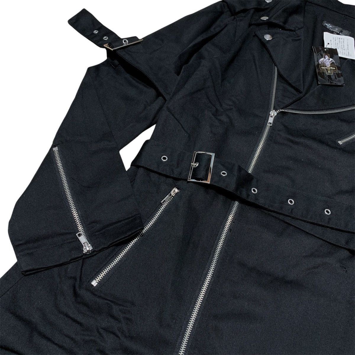 Japanese Brand Devil N Bass Asymmetrical Long Coat Gothic Vkeii Lgb Style Size US L / EU 52-54 / 3 - 11 Thumbnail