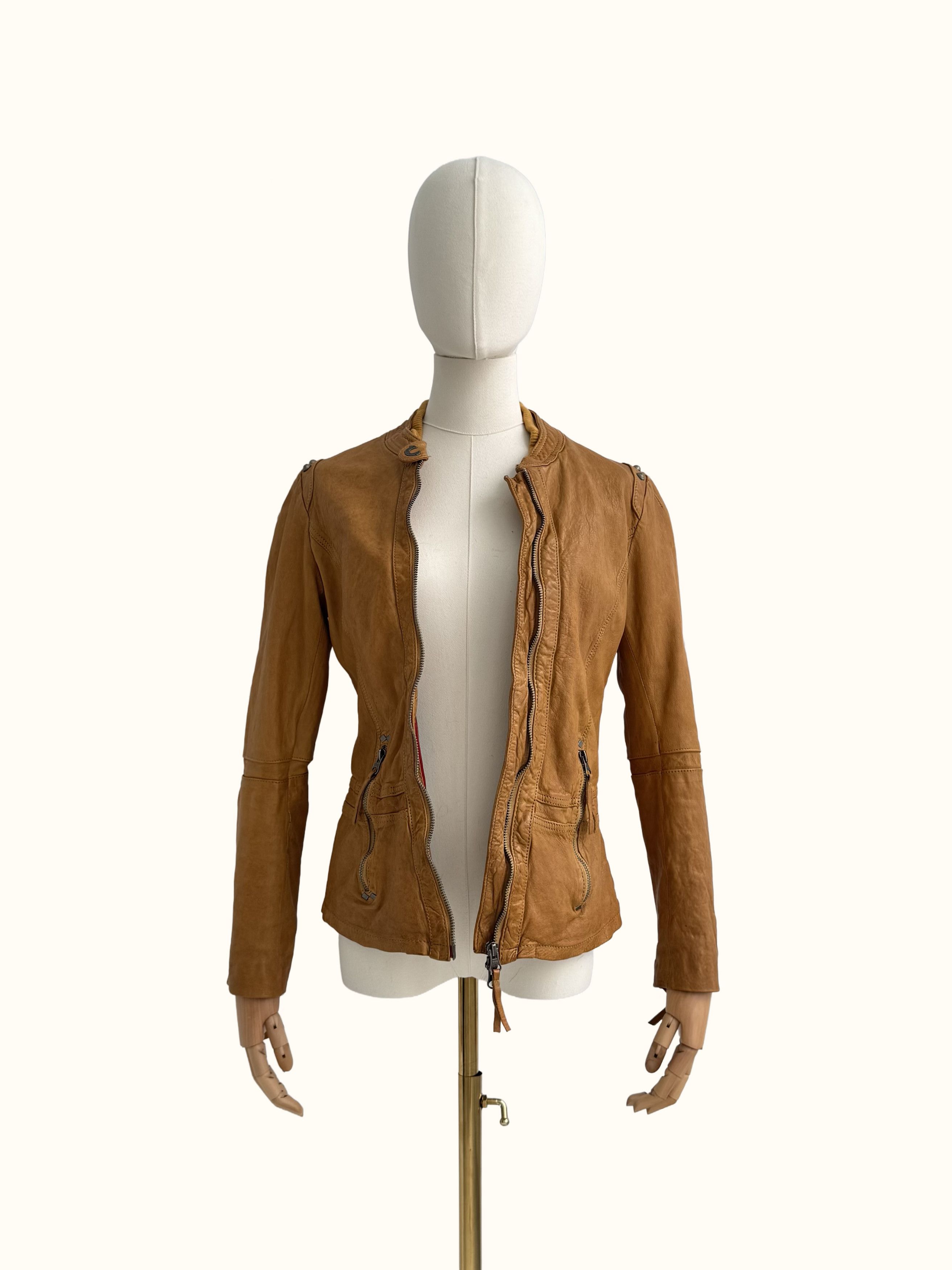 True Religion True Religion Vintage Leather Jacket (B550) Size S / US 4 / IT 40 - 3 Thumbnail
