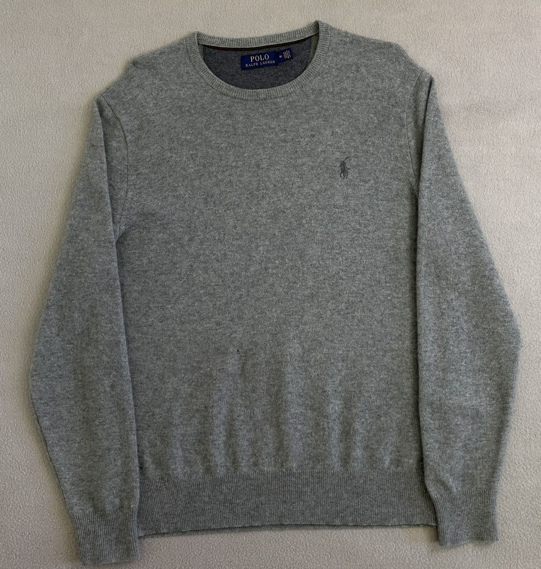 Polo Ralph Lauren Polo Ralph Lauren 100% Wool Gray Sweater Medium Size US M / EU 48-50 / 2 - 5 Thumbnail