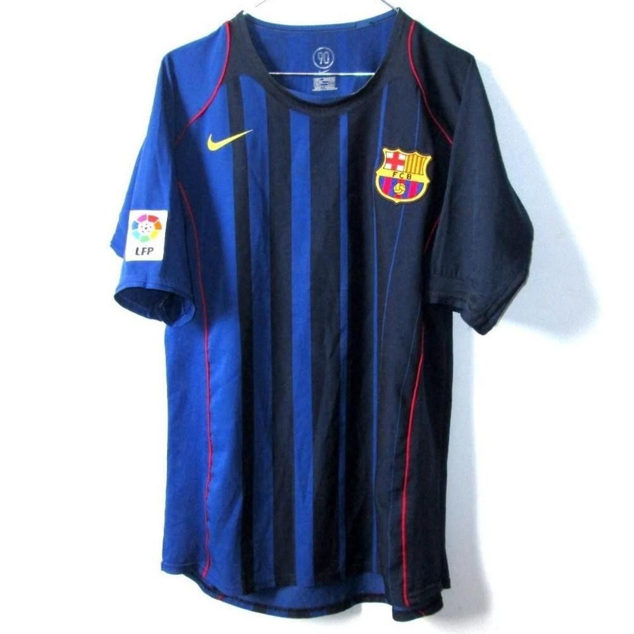 Nike Fc Barcelona Spain 2004 2005 2006 Away Shirt Jersey Size US XS / EU 42 / 0 - 3 Thumbnail