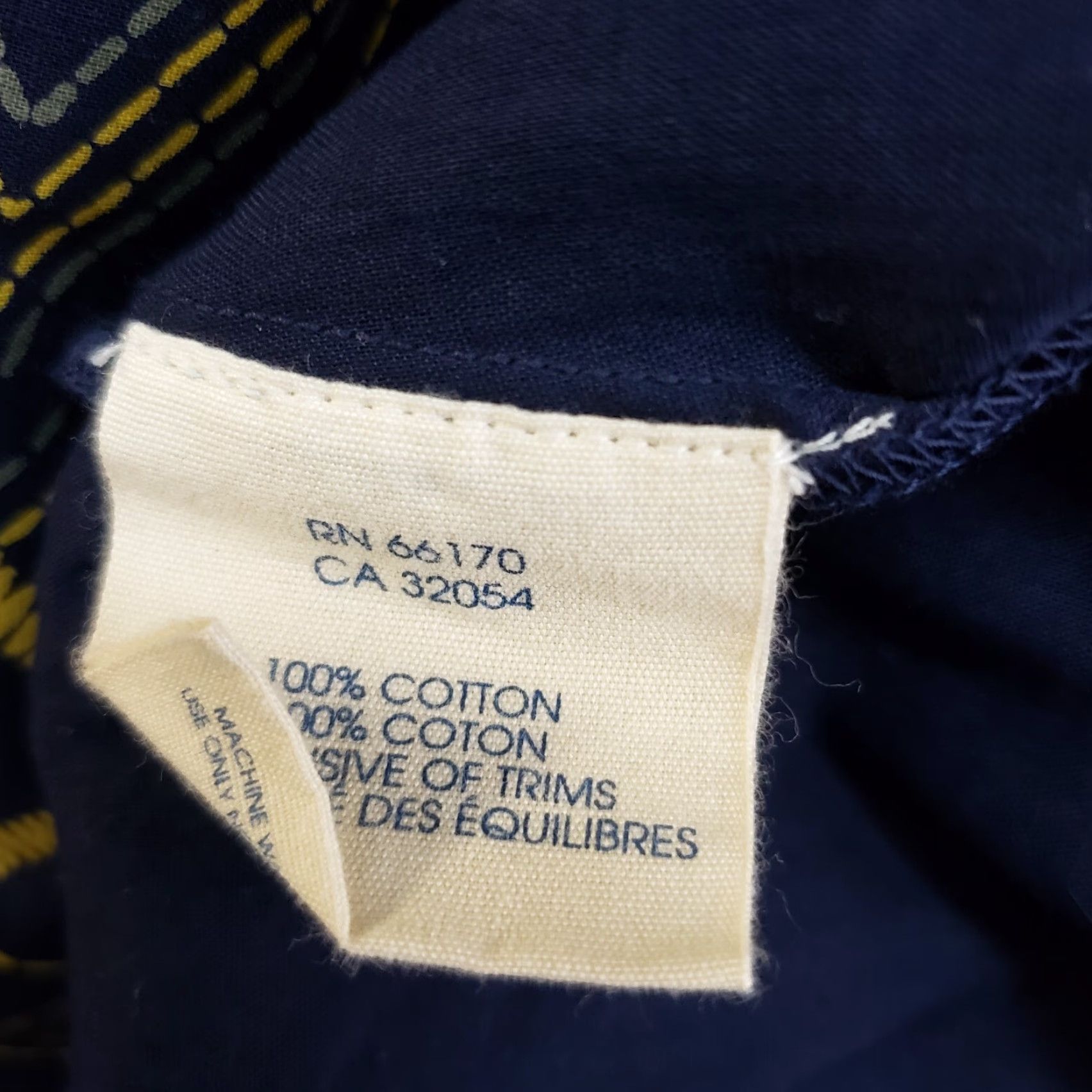 Vintage Edme & Esyllte Womens Rythmic Repetition Halter Dress Sz 0 Blue Yellow Cotton Size XS / US 0-2 / IT 36-38 - 6 Thumbnail