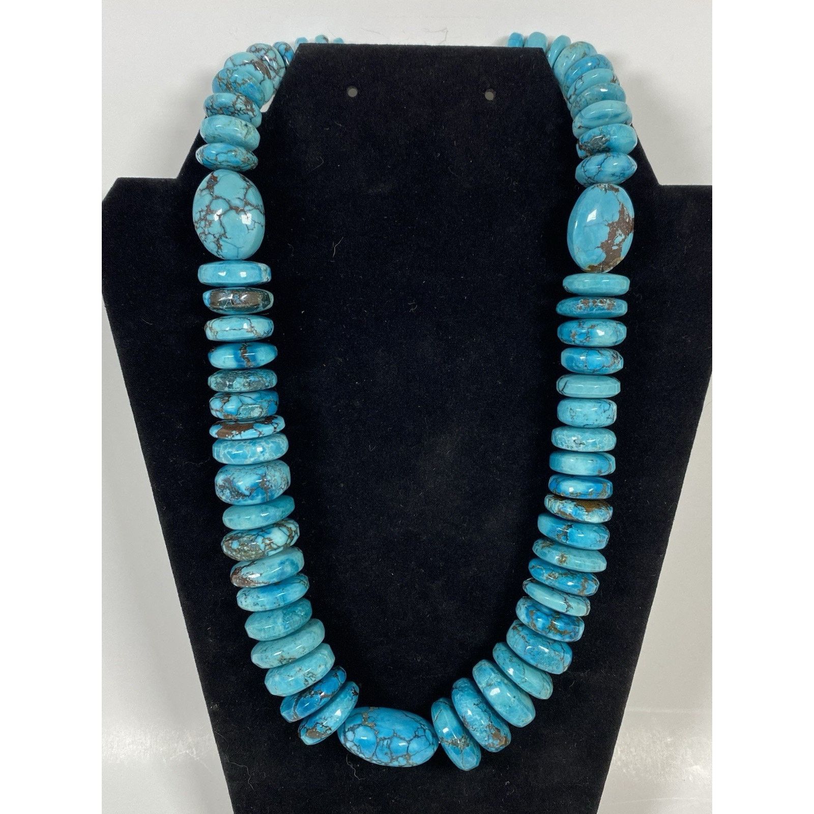 Other Turquoise Chunky Nugget Necklace w/ Marbled Matrix Size ONE SIZE - 1 Thumbnail