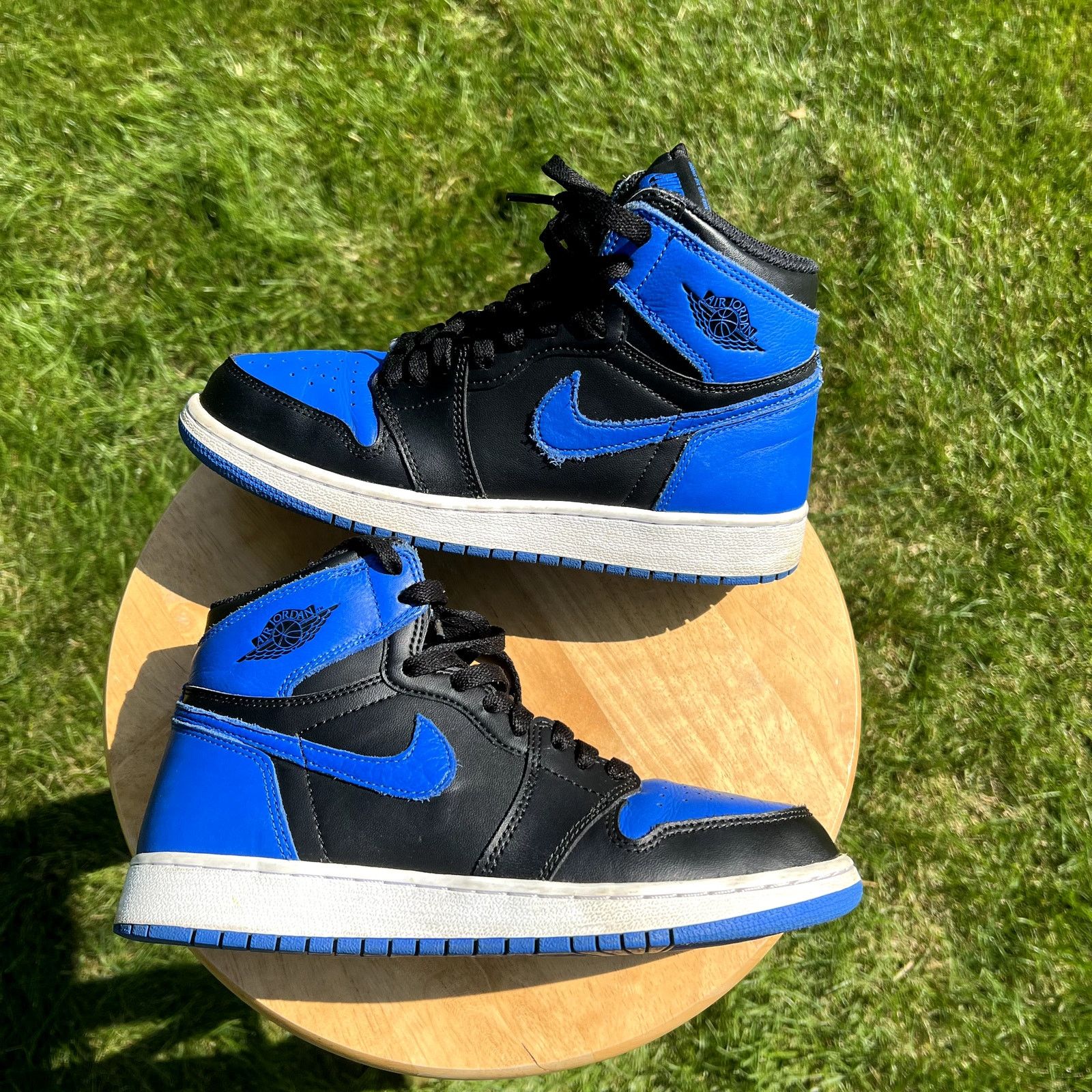 Jordan Brand × Nike Size 6 Air Jordan 1 Retro High OG BG Royal 2017 Men's Shoes Size US 6 / EU 39 - 3 Thumbnail