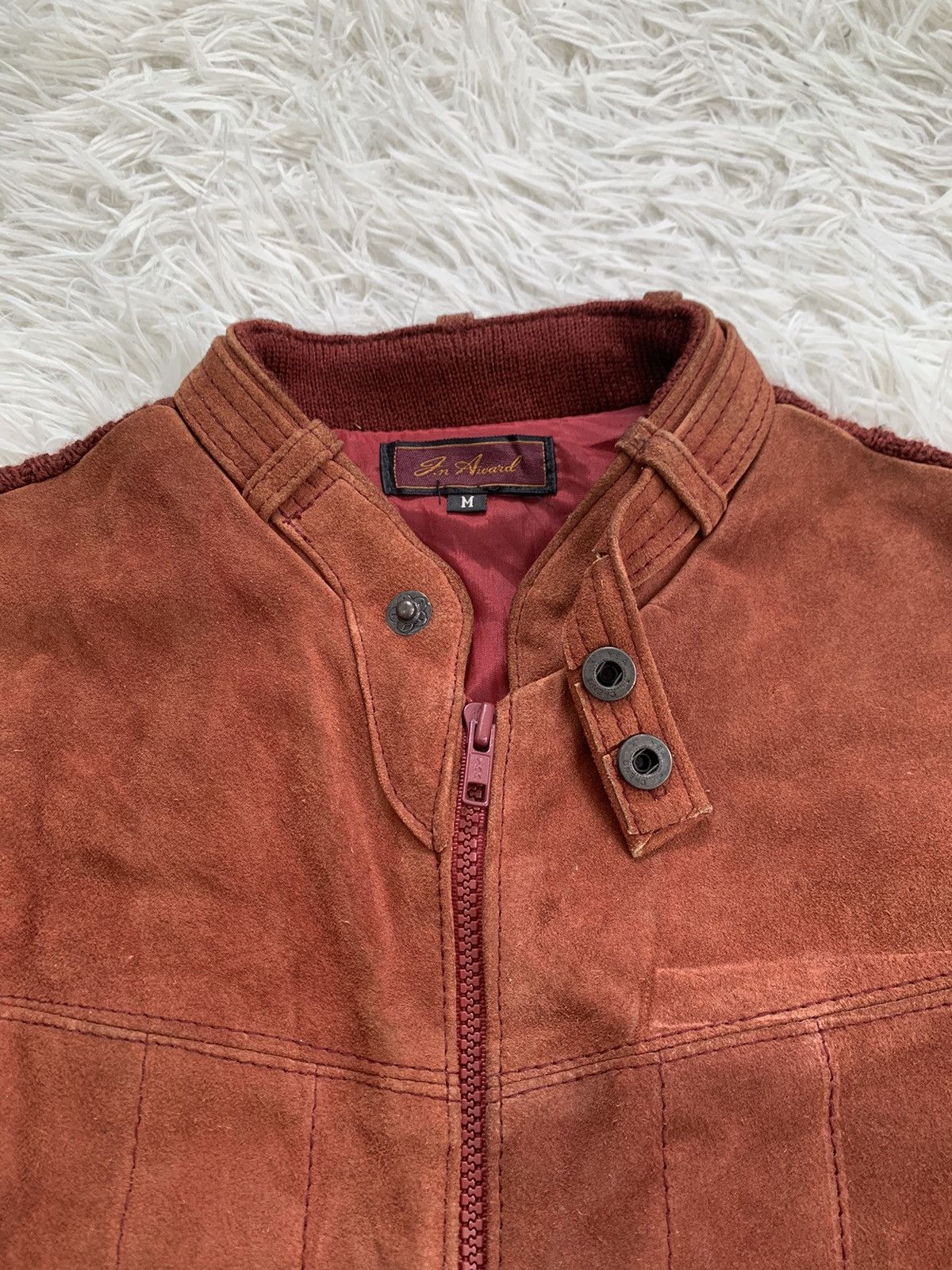 Leather Suede Knitted Jacket Size US M / EU 48-50 / 2 - 8 Thumbnail