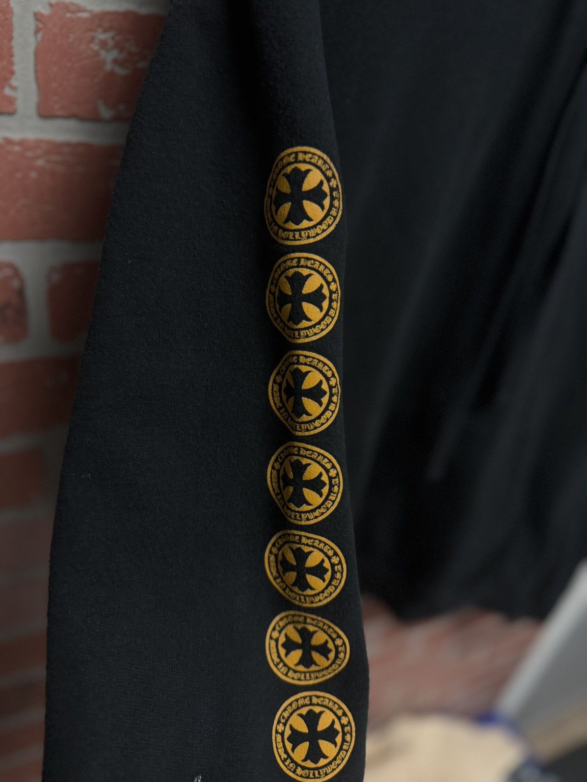 Chrome Hearts Chrome Hearts Black Yellow Pullover Hoodie Size M 🧼 Size US M / EU 48-50 / 2 - 9 Thumbnail