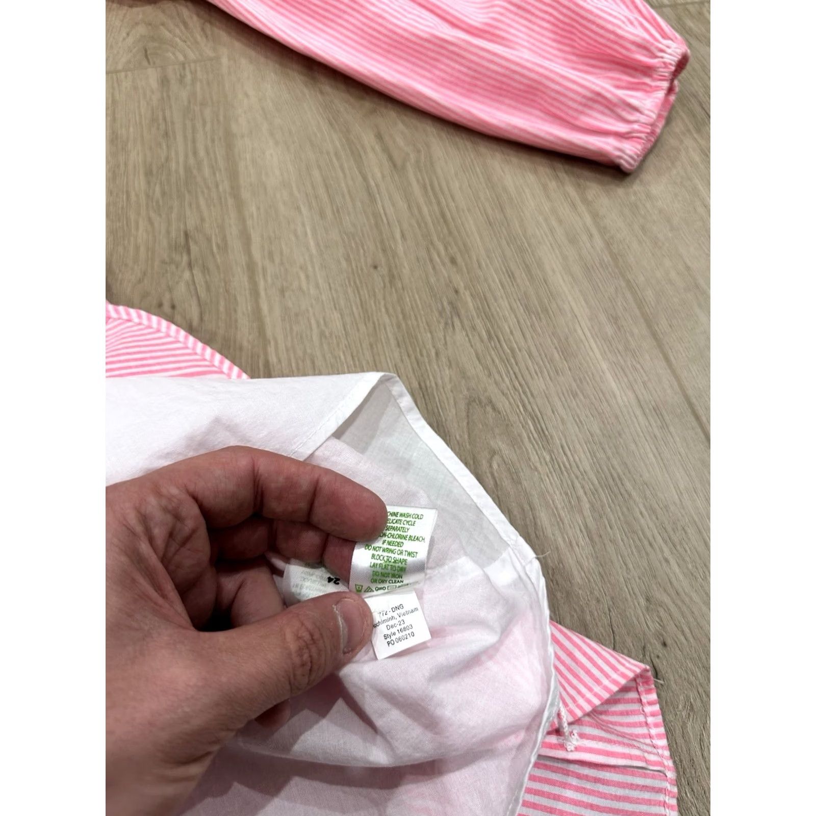 Lilly Pulitzer Lilly Pulitzer 16 Carla Striped Dress In Roxie Pink Harbor Stripe Puffy Sleeves Dress Women 16 Pink Striped Short Babies? Size XXL / US 16-18 / IT 52-54 - 6 Thumbnail