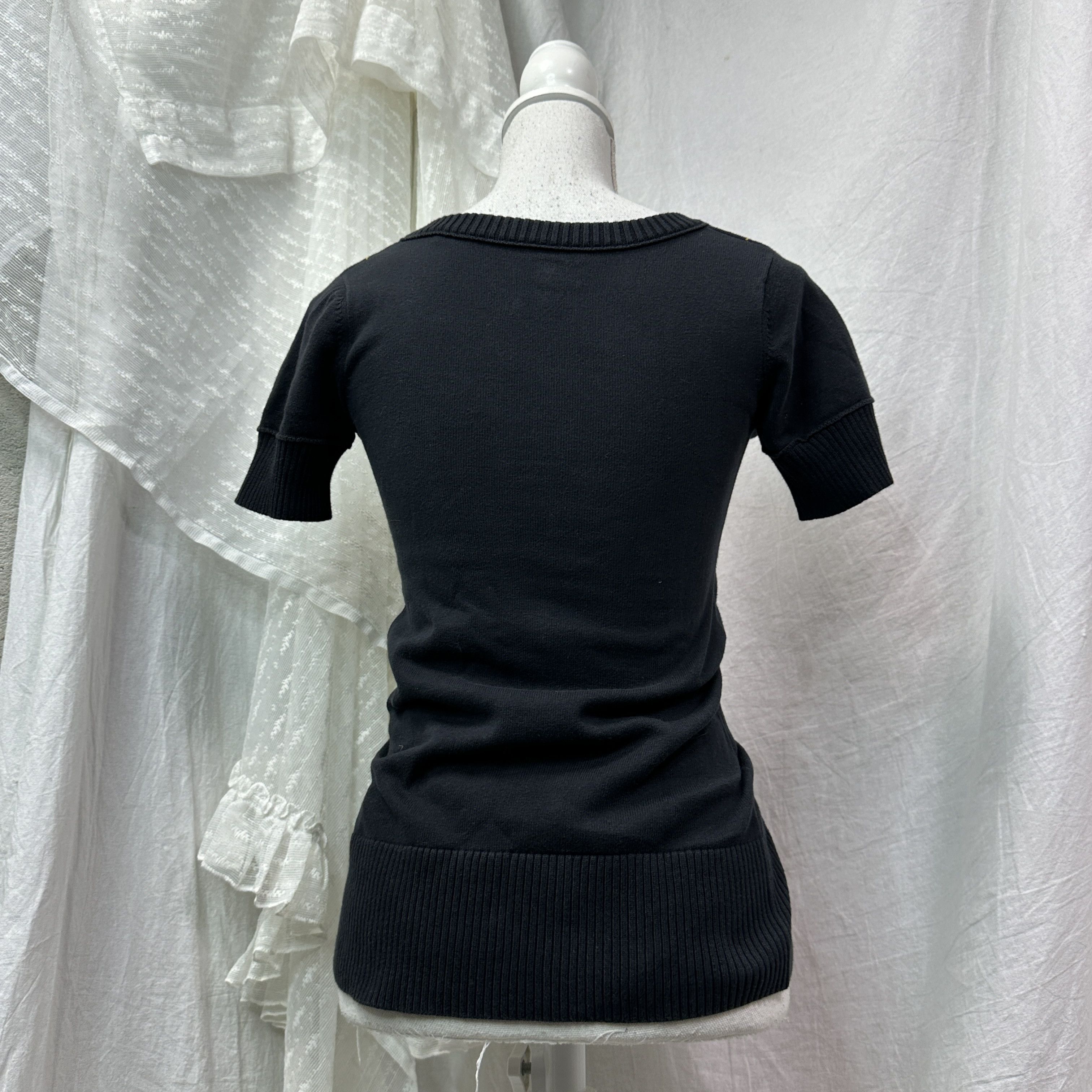 Vintage Vintage Argyle Fitted Print School Girl Swater 00s Size XS / US 0-2 / IT 36-38 - 7 Thumbnail