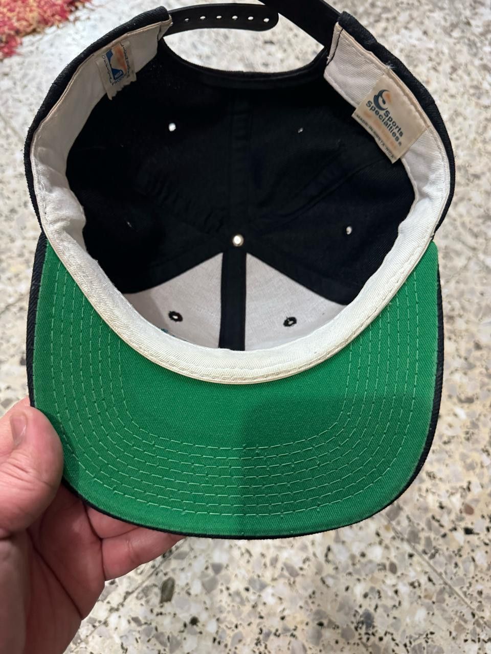 NBA × Sports Specialties Vintage Hornets Sport Specialties Double Script Black Dome Size ONE SIZE - 4 Thumbnail