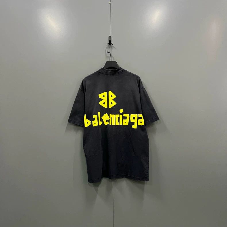 Balenciaga Balenciaga Tape letter logo short sleeve Size US S / EU 44-46 / 1 - 2 Thumbnail