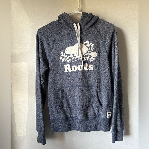 Roots Roots Blue Salt & Pepper Hoodie Size XS / US 0-2 / IT 36-38 - 1 Thumbnail