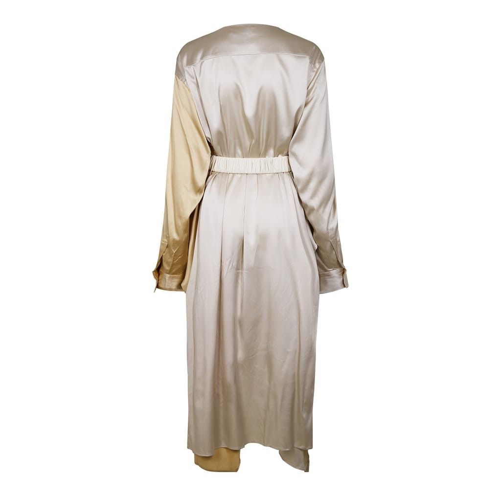 Bottega Veneta Bottega Veneta Midi Wrap Dress in White Size XS / US 0-2 / IT 36-38 - 3 Thumbnail