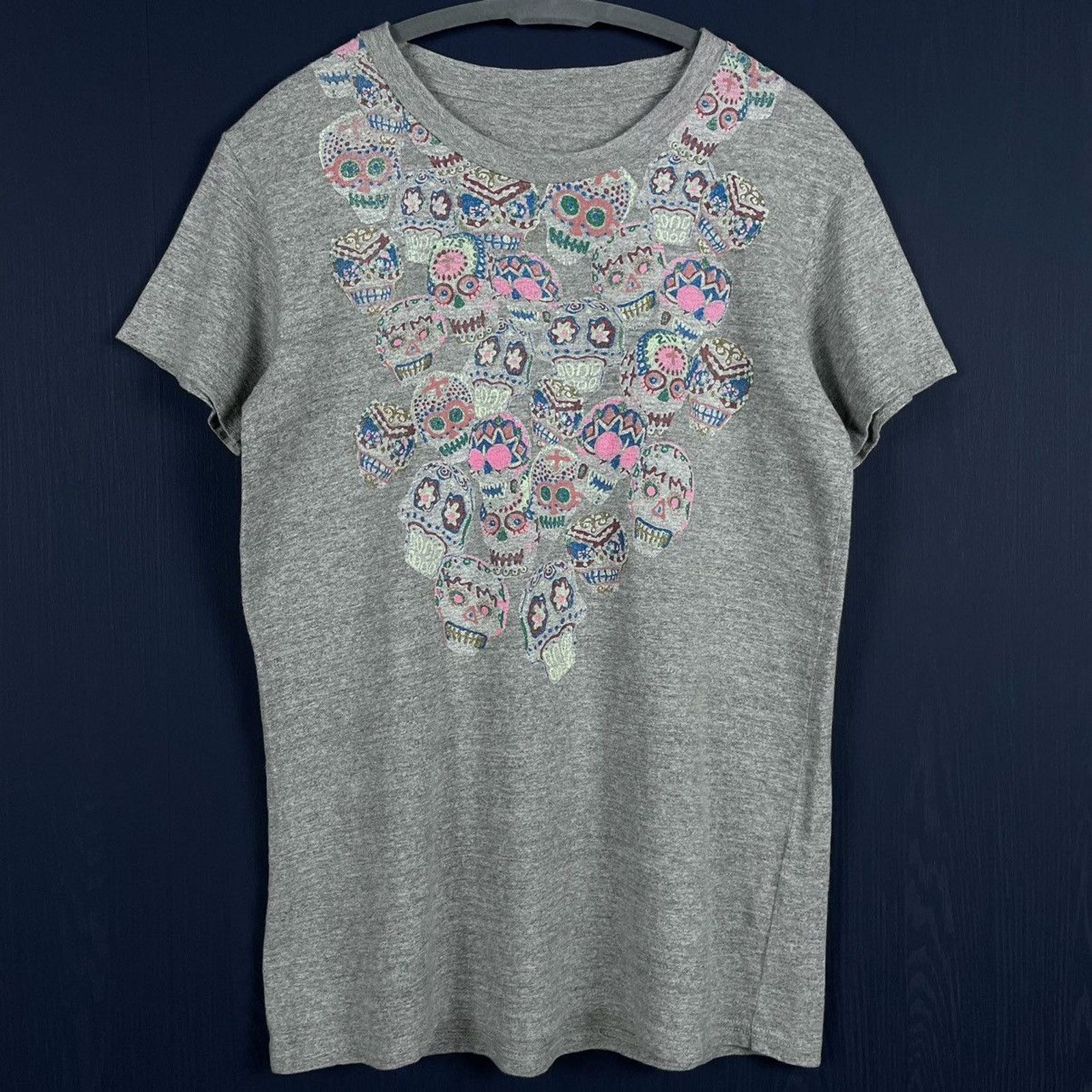Japanese Brand 🇯🇵KAPITAL Mardi Gras Skulls T Size US M / EU 48-50 / 2 - 1 Thumbnail