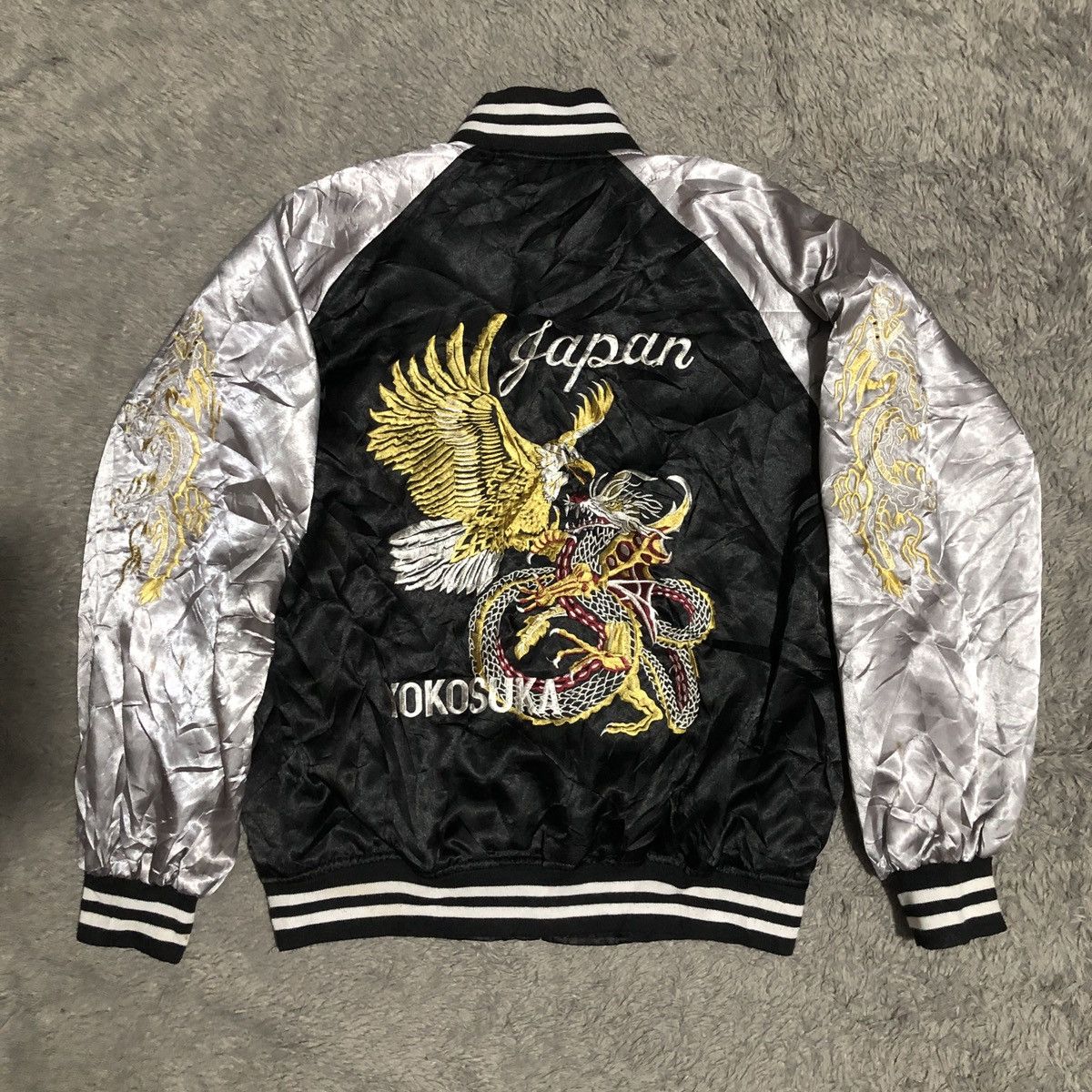 Japanese Brand SUKAJAN TRADITIONAL JAPANESE JACKET JAPAN YOKOSUKA Size US L / EU 52-54 / 3 - 6 Thumbnail