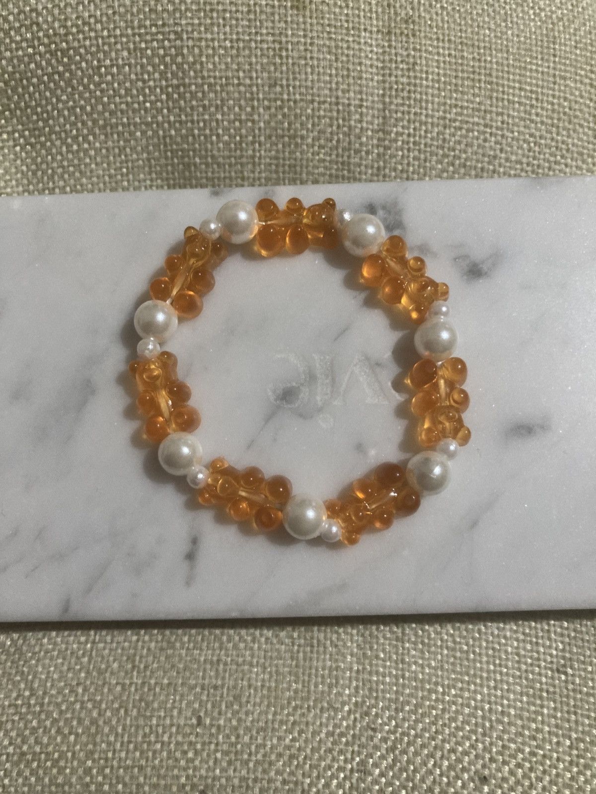 Other Orange gummie bear beaded bracelet Size ONE SIZE - 1 Preview
