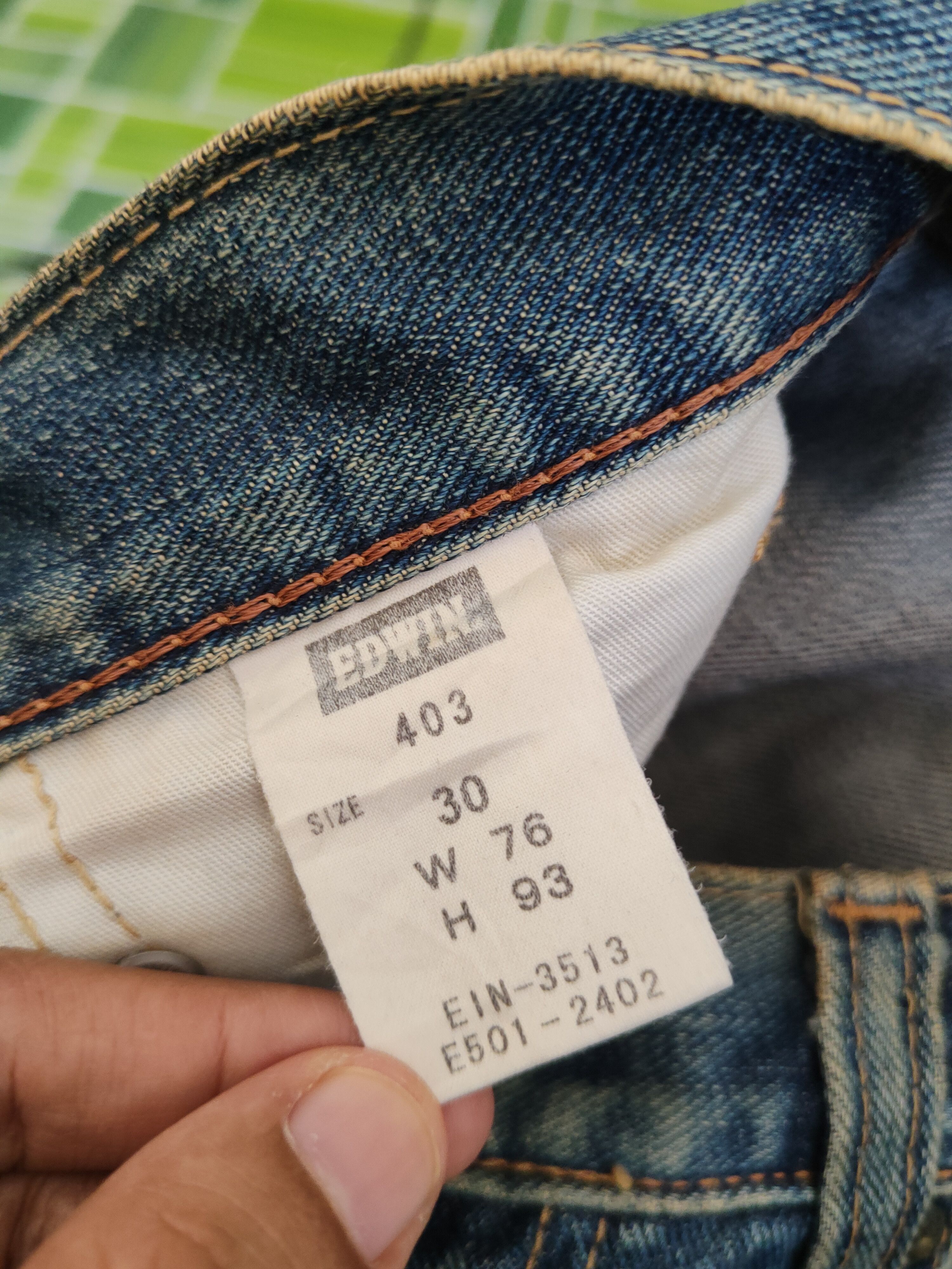 Edwin Edwin Blue Distressed Ripped denim Jeans #W1395 Size US 31 - 18 Thumbnail