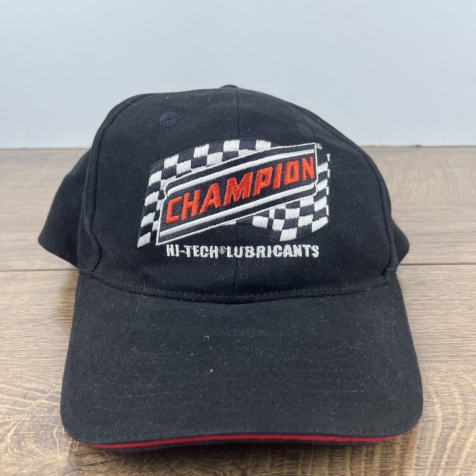 Champion Champion Hi Tech Lubricants Hat Black Hat Adjustable Black A Size ONE SIZE - 3 Thumbnail