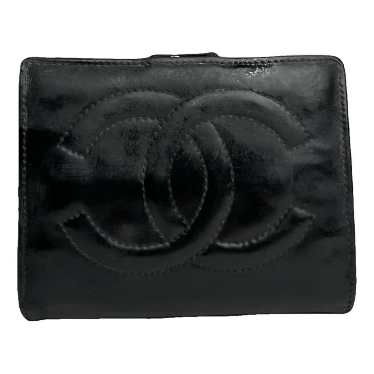Chanel Timeless/Classique Black Patent Leather Wallet Size ONE SIZE - 1 Thumbnail