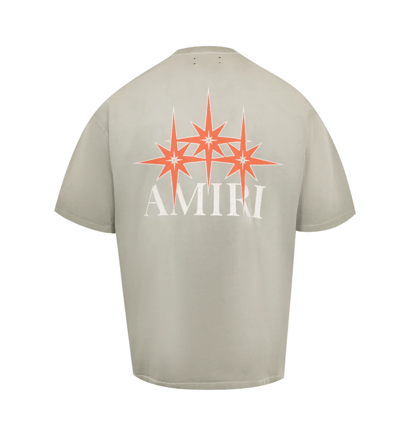 Amiri o1h1sh10525 Starburst Oversized T-Shirt in Grey Size US XL / EU 56 / 4 - 2 Thumbnail