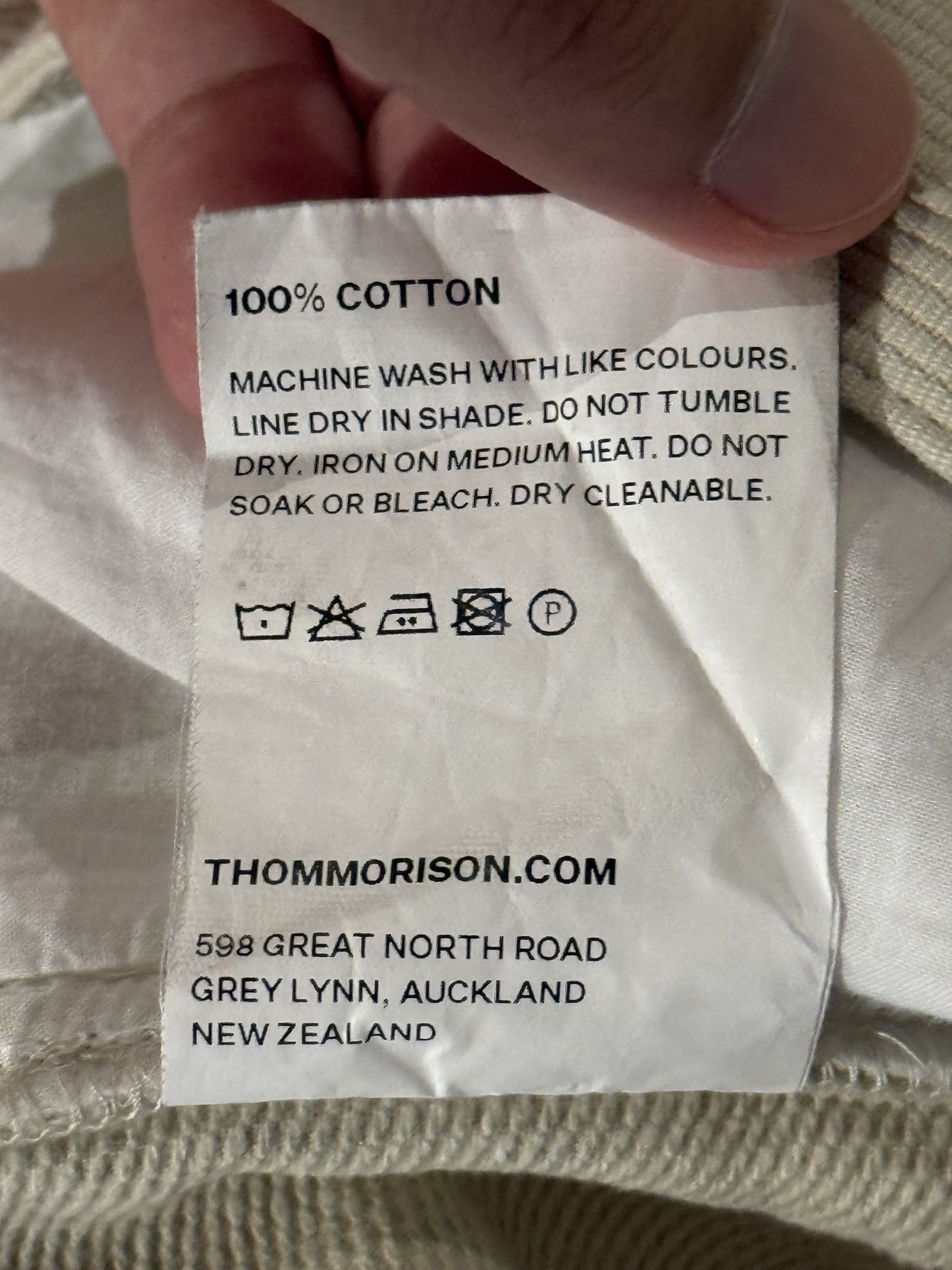 Other 💚 Thom Morison Bedford Pant Cream Small NEW Size US 32 / EU 48 - 16 Thumbnail