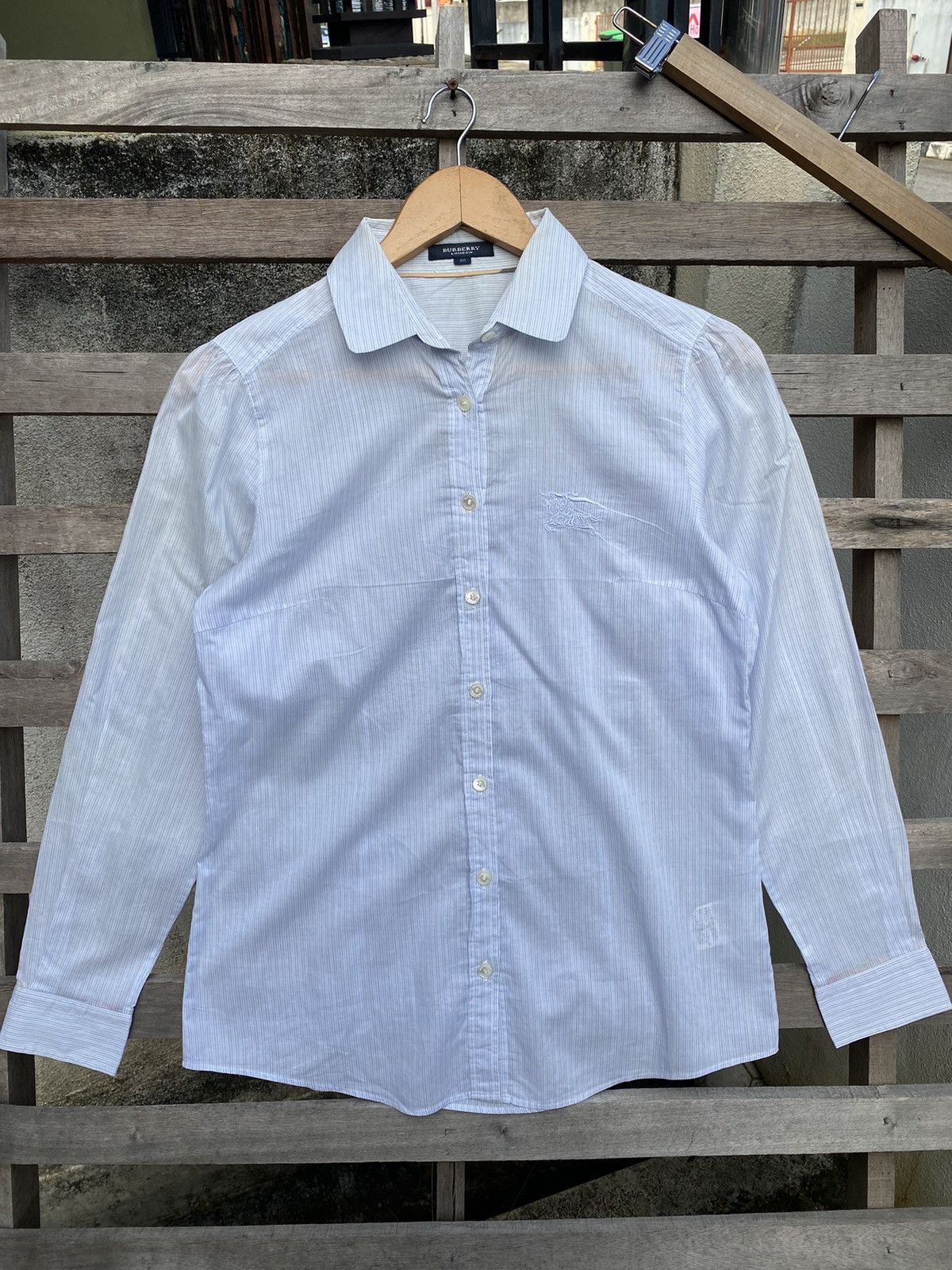 Burberry Big Logo ❗️Burberry Shirt Button Ups Size S / US 4 / IT 40 - 1 Thumbnail