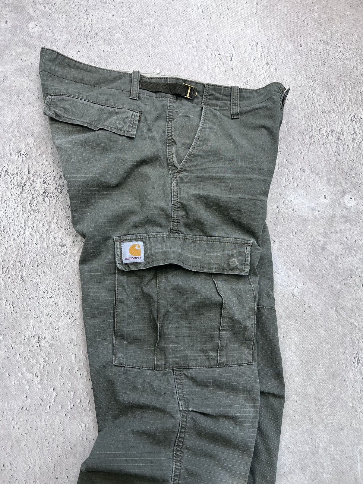 Carhartt × Vintage Vintage Carhartt Cargo Pants Thrashed Travis Scott Style Size US 29 - 6 Thumbnail