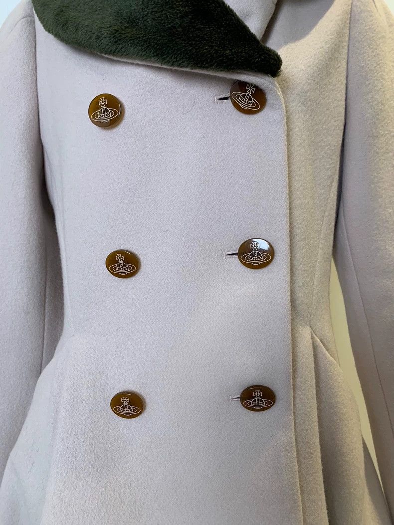 Vivienne Westwood Vivienne Westwood size2 American gray fur collar skirt coat Size M / US 6-8 / IT 42-44 - 5 Thumbnail
