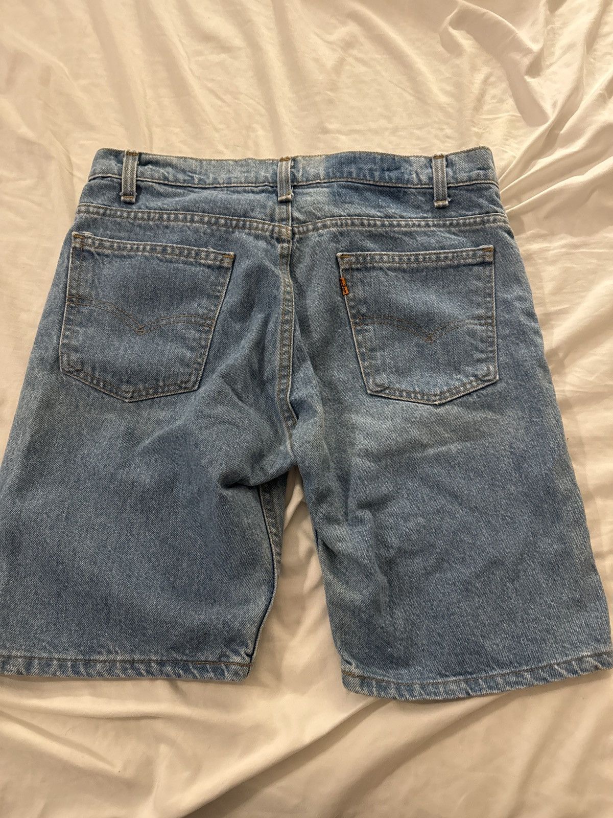 Levi's × Vintage Orange Tab Levi’s Denim Shorts Size US 30 / EU 46 - 2 Thumbnail