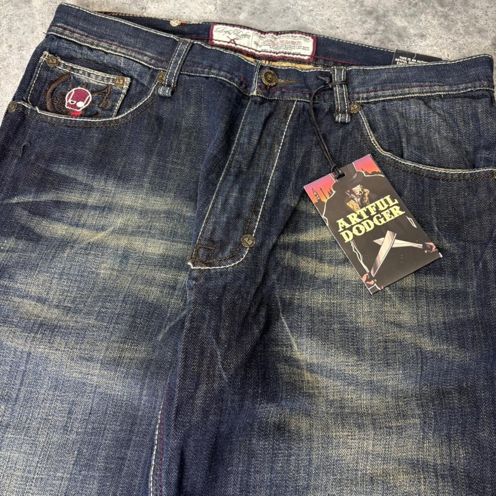 Southpole Artful Dodger Y2K Wide Leg Baggy Grunge 2000s Jeans Size US 34 / EU 50 - 7 Thumbnail