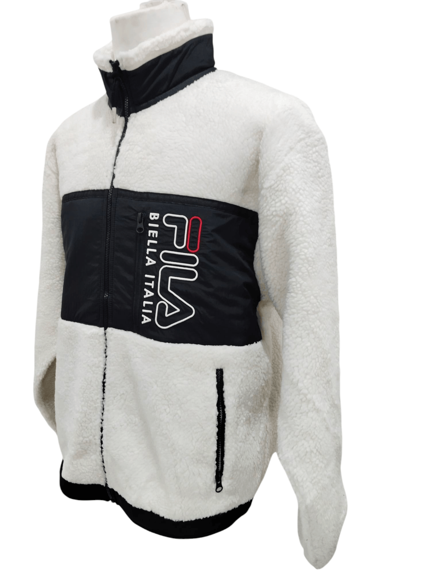 Fila × Vintage Fila Zipper Big Logo Fleece Jacket Size US XL / EU 56 / 4 - 2 Thumbnail