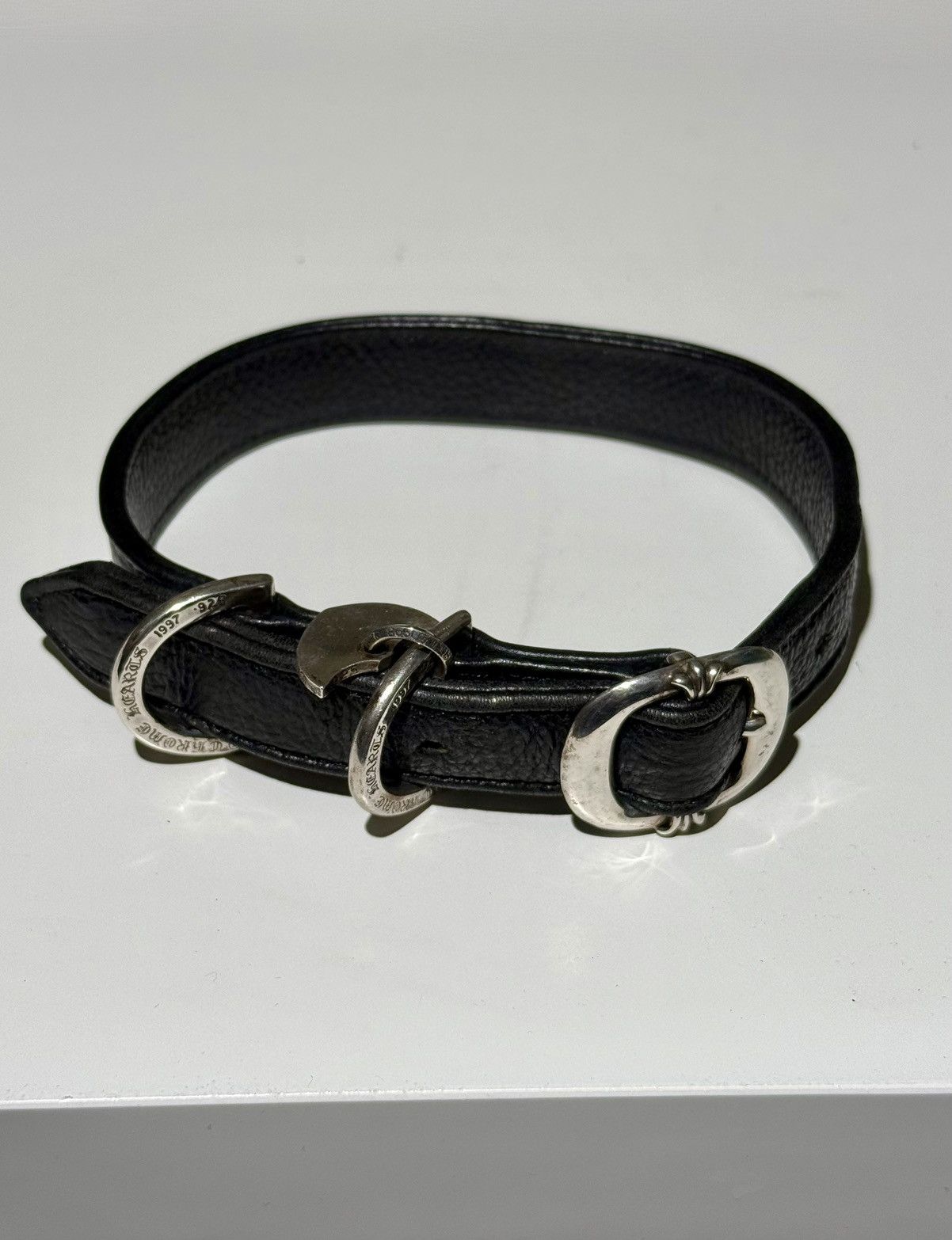 Chrome Hearts Chrome Hearts Leather Dog Collar Size ONE SIZE - 1 Thumbnail