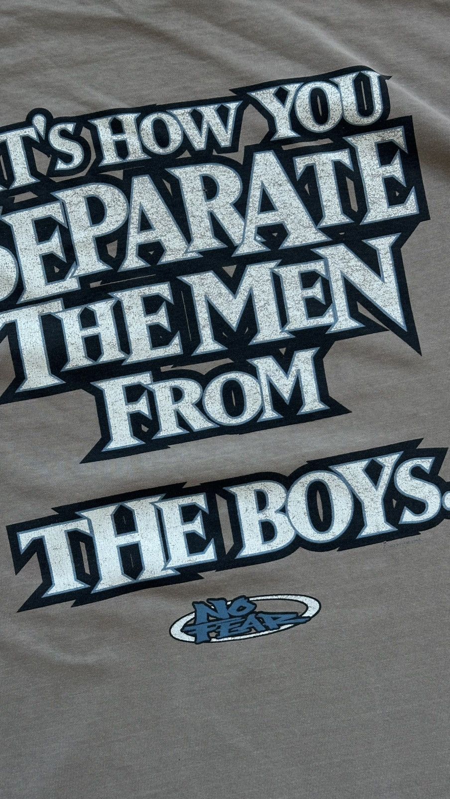 No Fear 90s No fear Vintage 'Its how you separate the men' Tee Size US XL / EU 56 / 4 - 17 Thumbnail