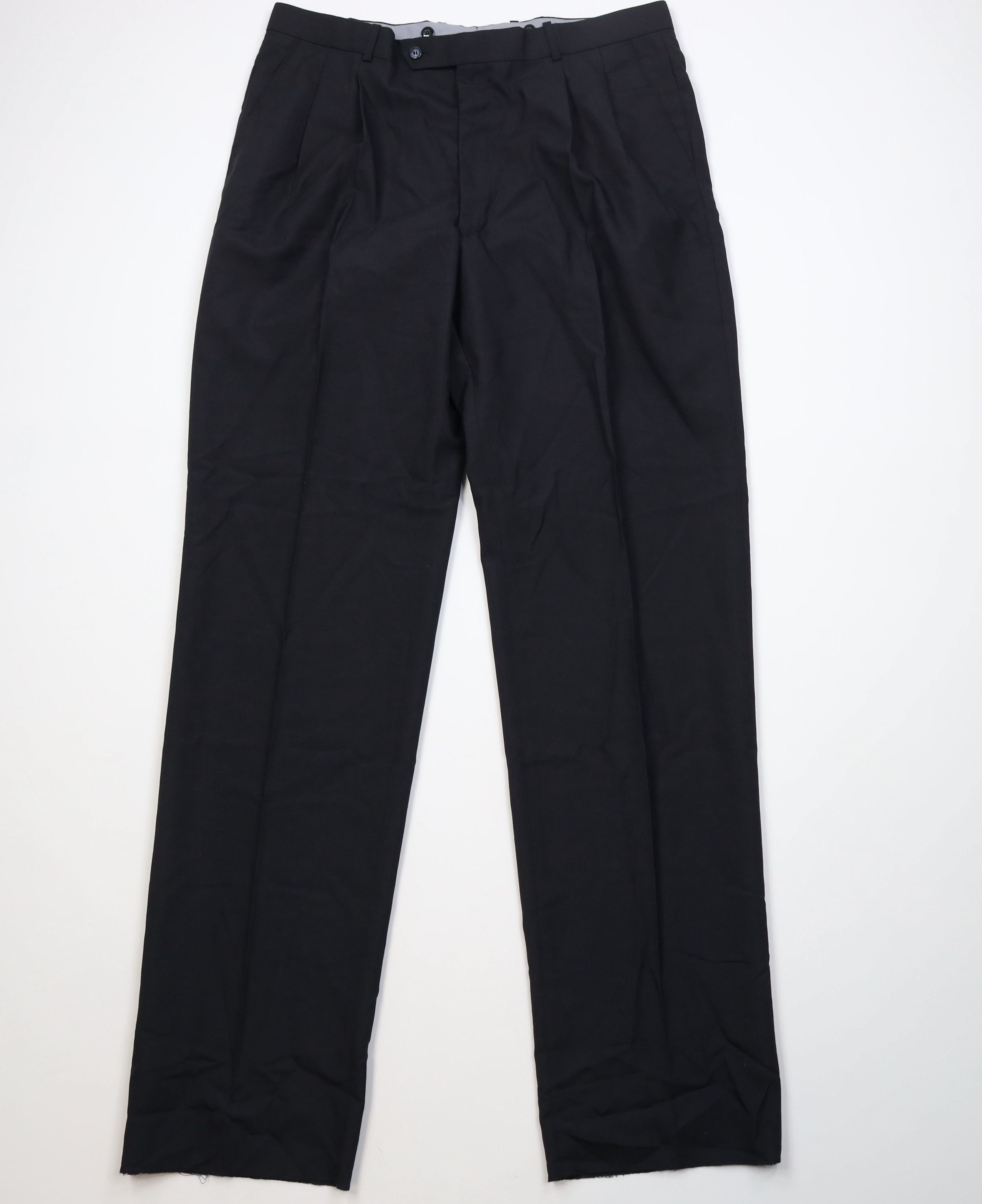 Vintage Deadstock Vintage 90s Streetwear Knit Wide Leg Chino Pants Size US 38 / EU 54 - 1 Thumbnail