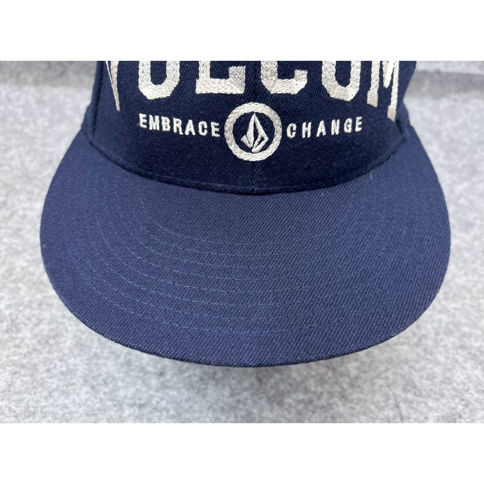 Volcom Volcom Skate Hat Baseball Cap Fitted Adult 7 1/4 Blue Wool Acrylic Blend Mens Size ONE SIZE - 3 Thumbnail