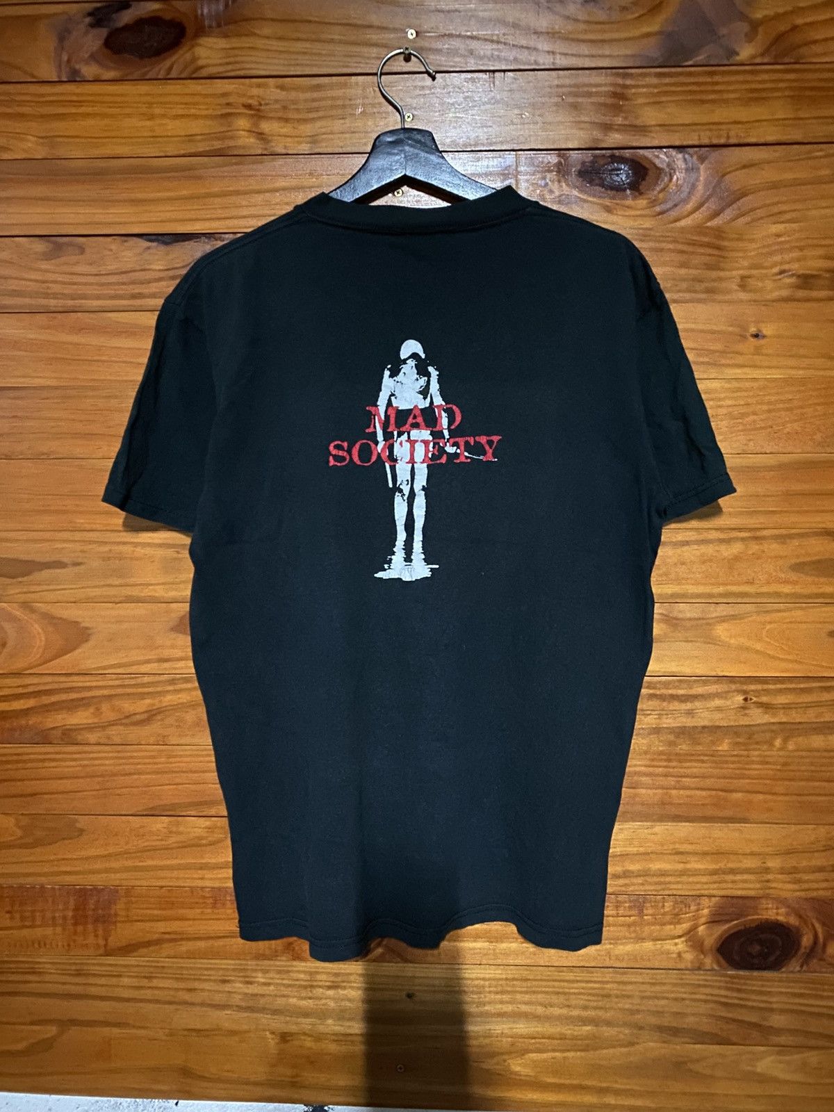 Band Tees Vintage Mad Society Skeleton Grunge Punk Made In Usa Size US M / EU 48-50 / 2 - 7 Thumbnail