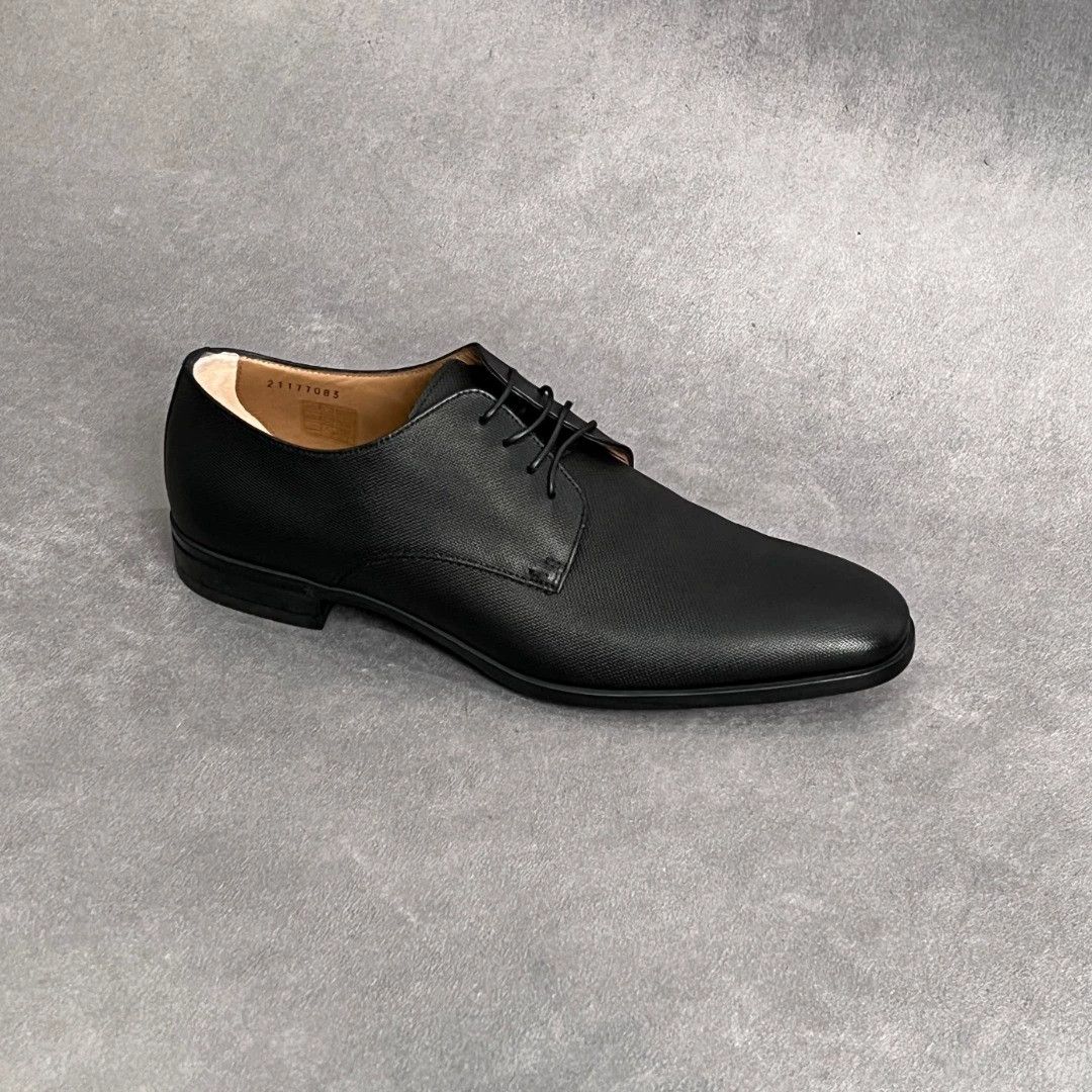 Hugo Boss HUGO BOSS Black Leather Derbies Size US 9 / EU 42 - 6 Thumbnail