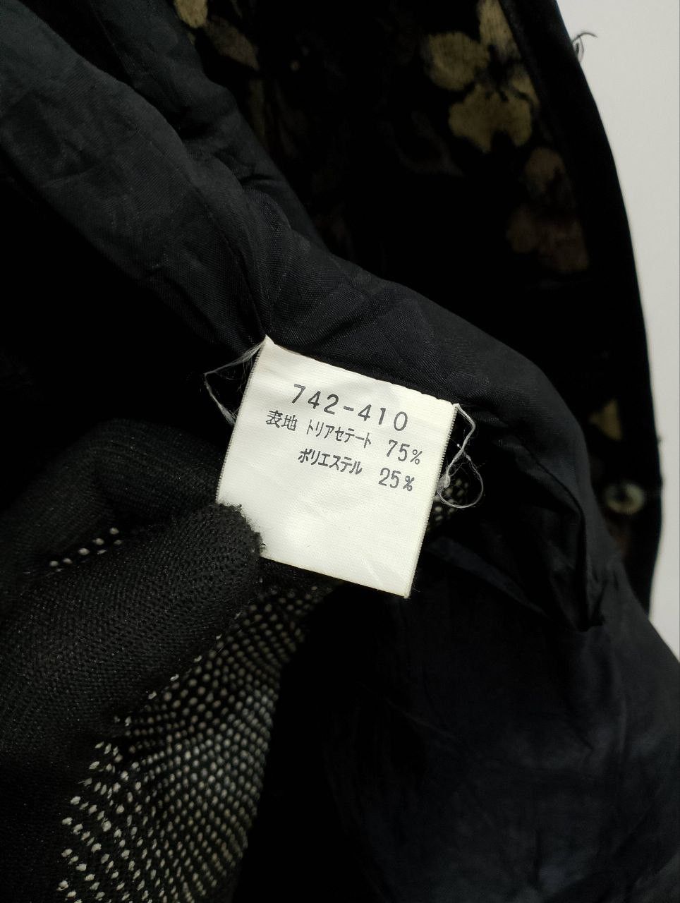 Le Grande Bleu (L.G.B.) Vintage ROMACHE Velvet Floral Embroidered Coat Jacket Size M / US 6-8 / IT 42-44 - 6 Thumbnail