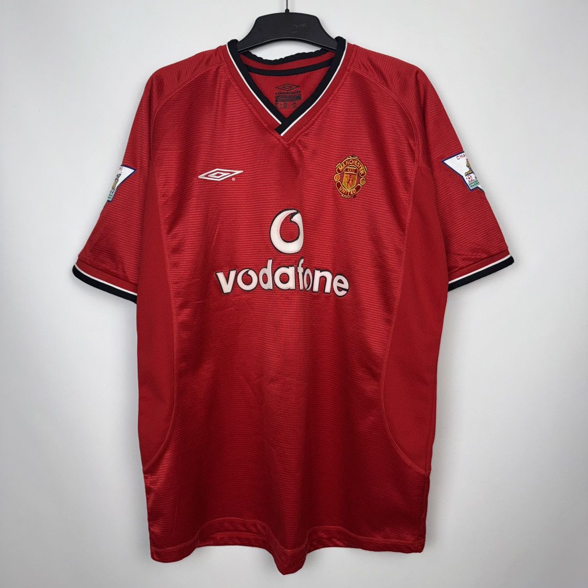 Umbro MANCHESTER UNITED 2000 2001 FOOTBALL SHIRT # 10 V.NISTELROOY Size US XL / EU 56 / 4 - 2 Thumbnail