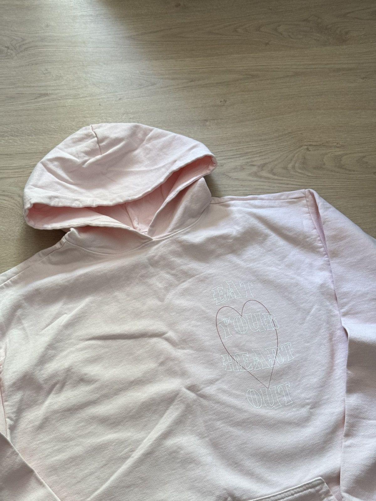 Boys Lie Boys Lie “Eat Your Heart Out” Pink Baggy Hoodie Size US XL / EU 56 / 4 - 2 Thumbnail